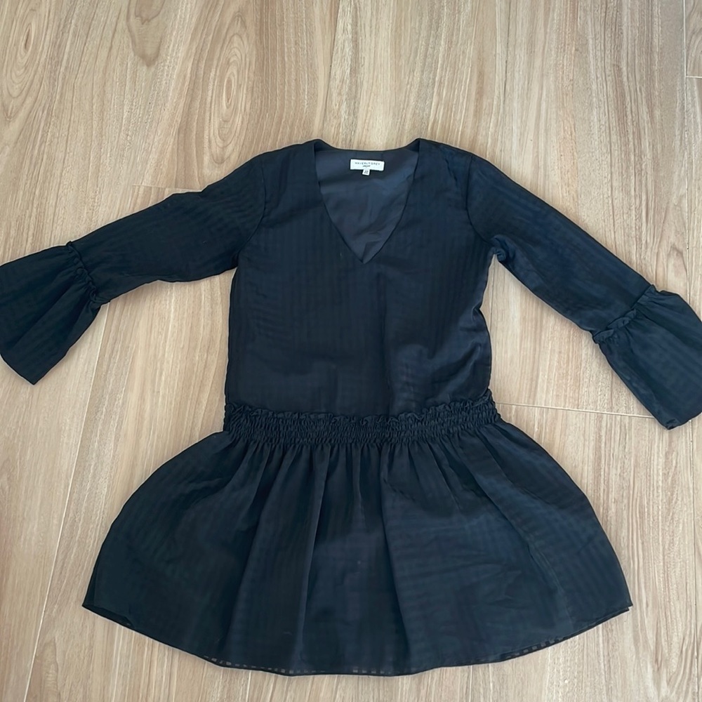 Black shift dress